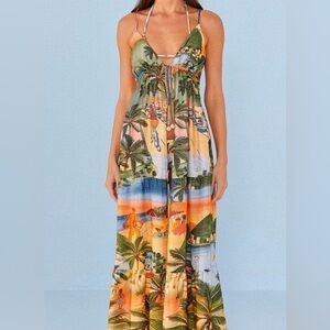 FARM RIO Front-Tie Swimsuit Cover-Up